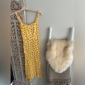 Faithful The Brand Sunflower print midi dress size Small